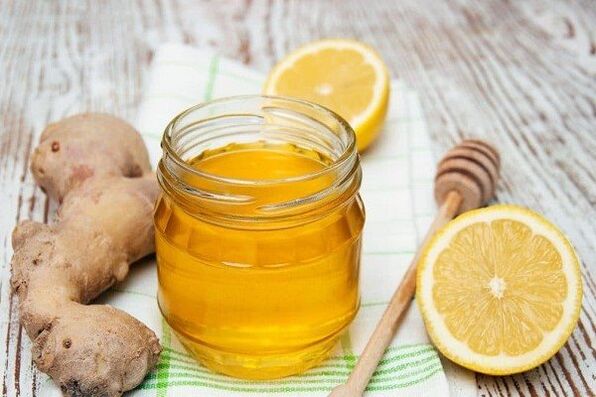 Ginger and lemon and honey